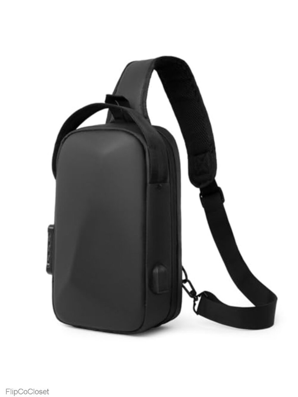Anti Theft Sling Bag Lock USB Charging Crossbody Chest Bag Men Lightweight